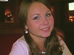 Young Looking Brunette Mystica Sucks Cock In Public